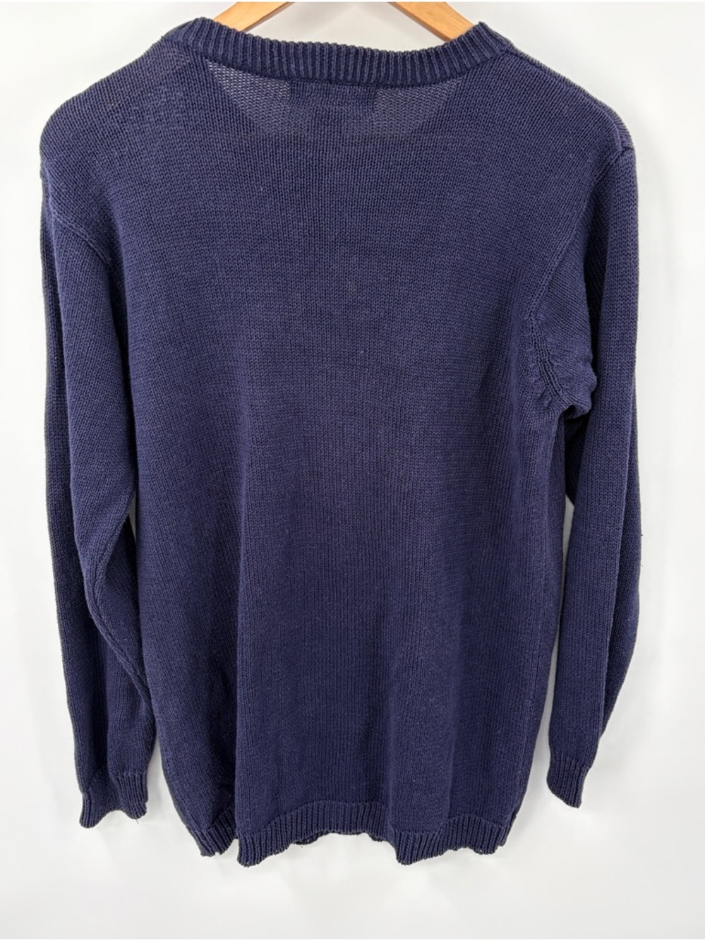 Vintage Alfred Dunner navy knit patriotic sweater women’s PL stars and strips - Picture 6 of 6